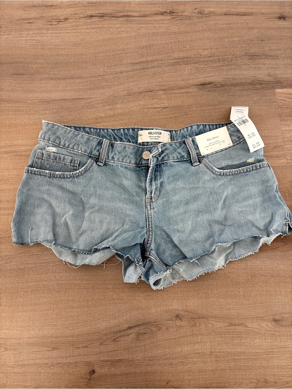 Hollister Light Blue Denim Cutoff Shorts